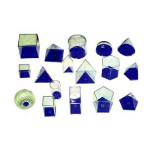 3D Geo Solids 17 Shapes (Blue)