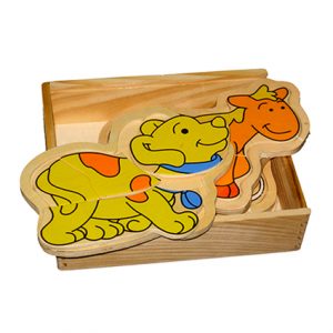 Wooden Box Animal Puzzle
